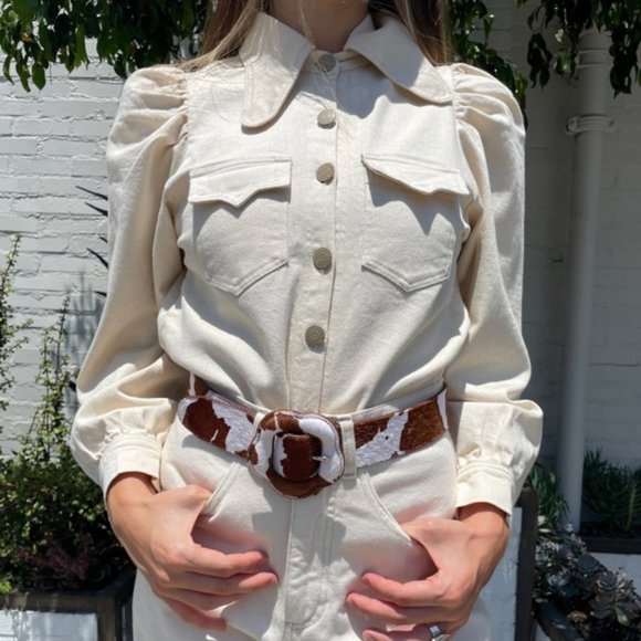 *NWOT* Pastiche Allegra Denim Shirt Sz Small - Picture 2 of 4